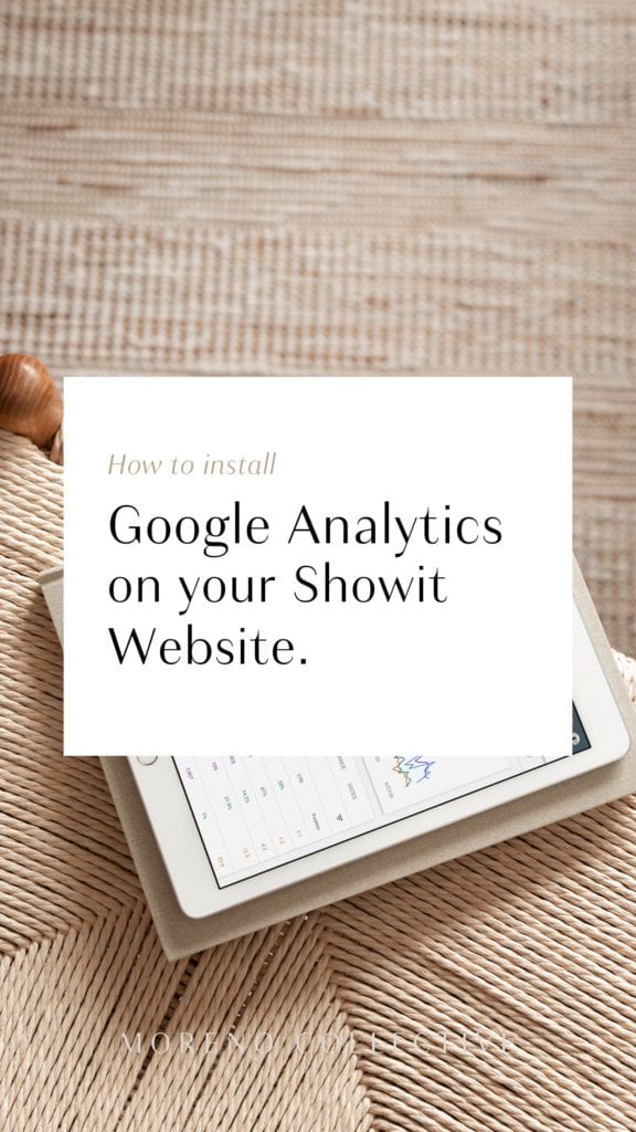 Install Google Analytics on Showit Website